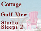 The Cottage, a Studio Suite at Granger House provides a Gulf View and is an ideal Florida Vacation Rental for a couple